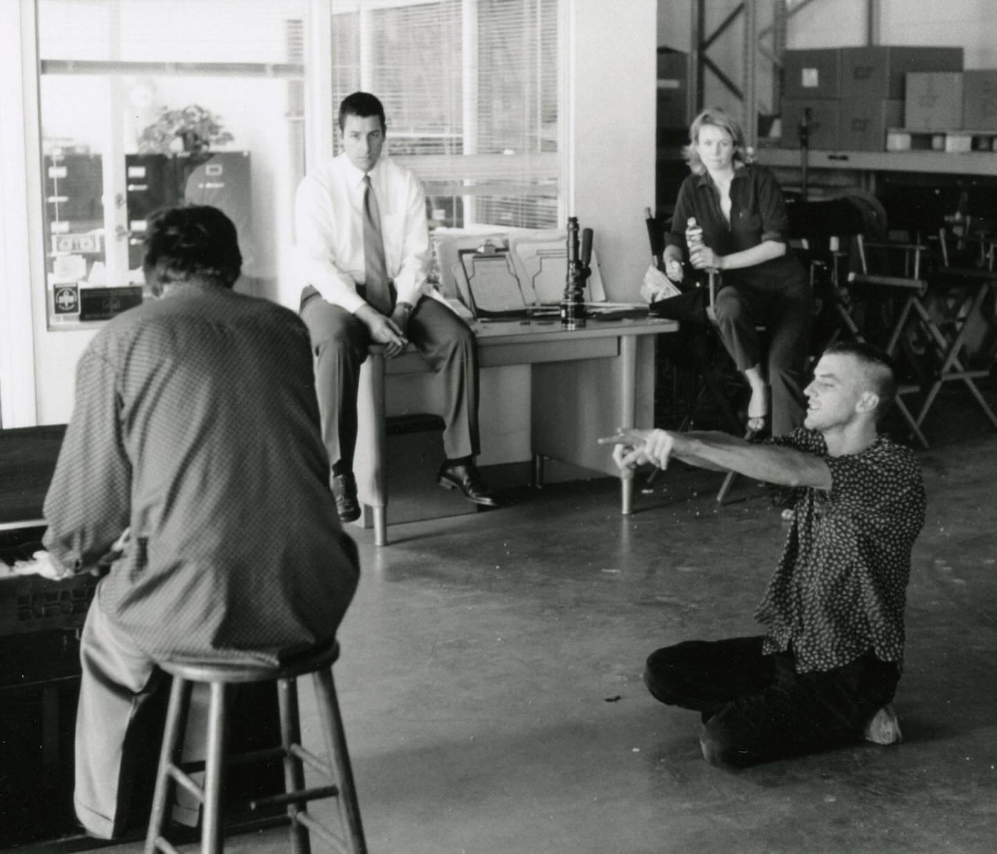 Jon Brion on the set of Punch-Drunk Love, the 2002 Paul Thomas Anderson film he scored